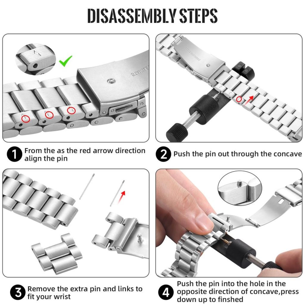 Garmin Fenix 8/Fenix E/Quatix 8/Tactix 8 osv. Klokkereim - Sølv
