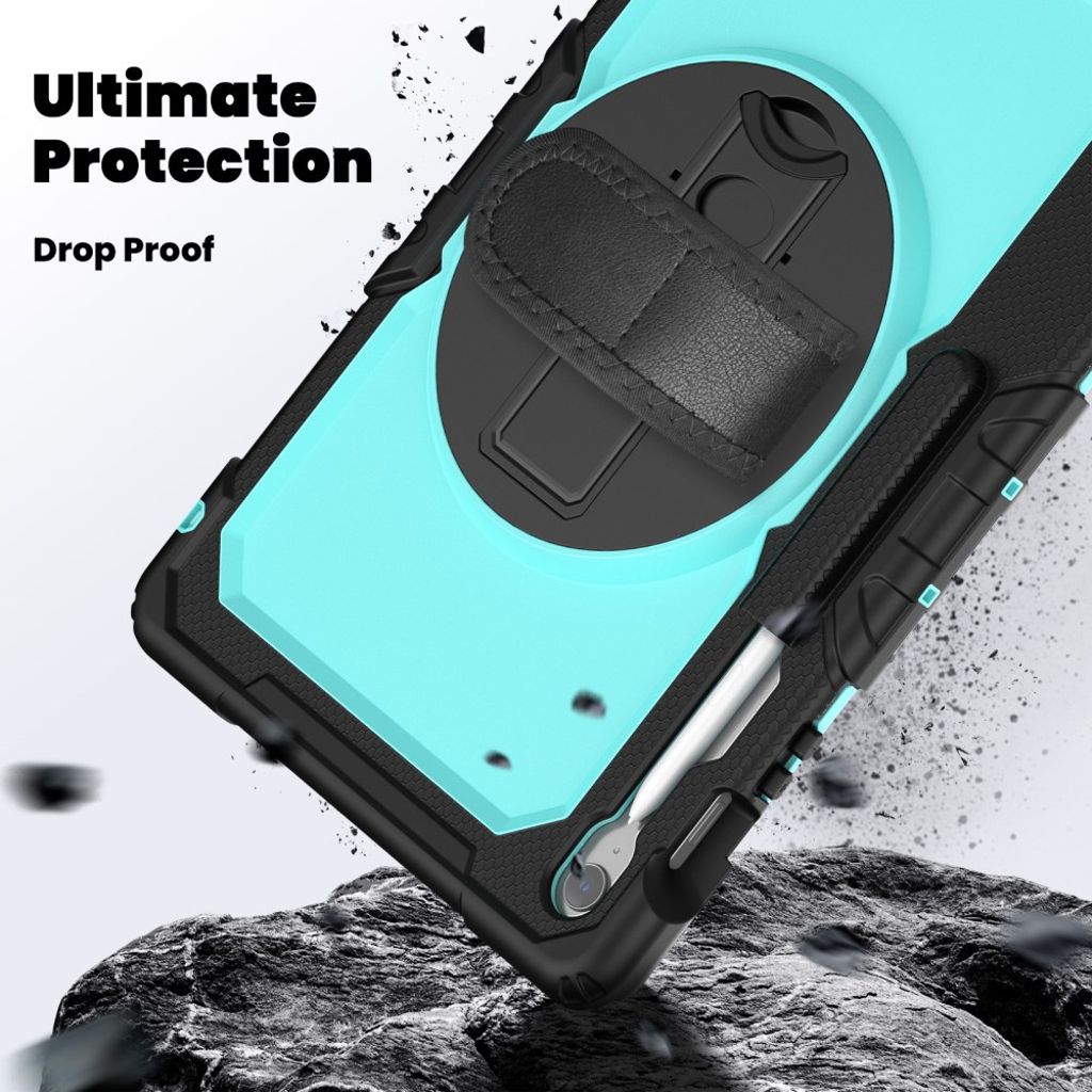 Samsung Galaxy Tab S10 FE Plus Case with Shoulder Strap - Blue