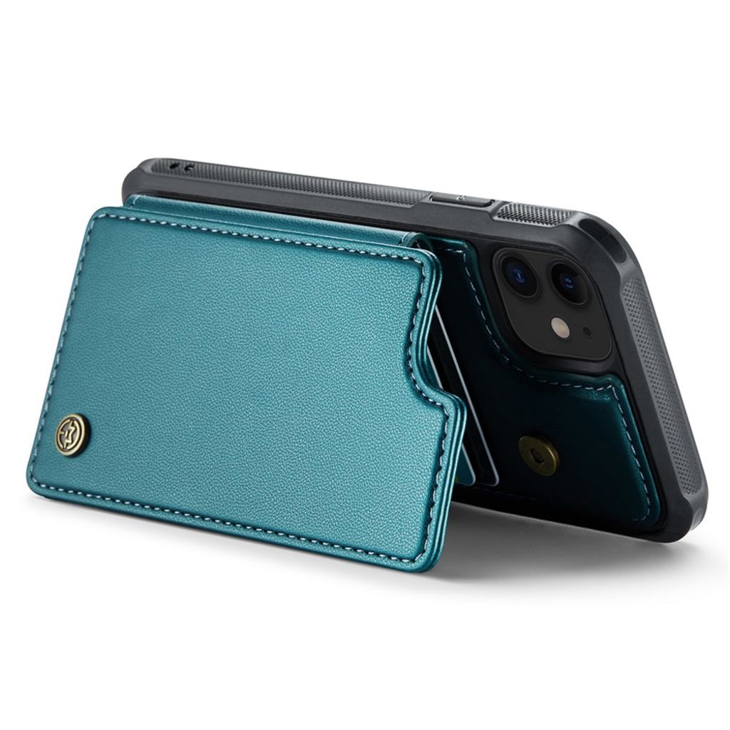 CASEME iPhone 11 Kuori 5 Korttipaikka - Vihreä