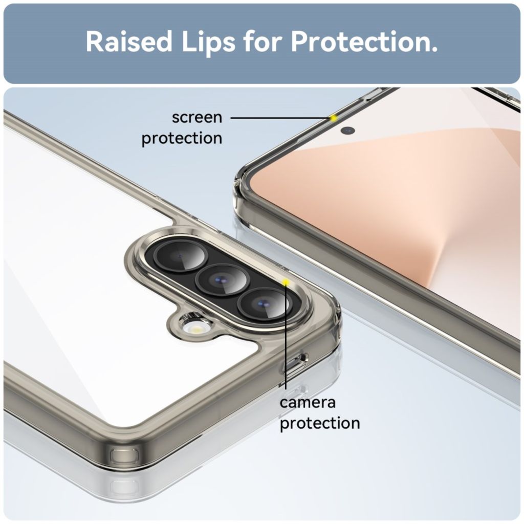 Samsung Galaxy A57 5G Deksel TPU/Akryl - Gjennomsiktig grå