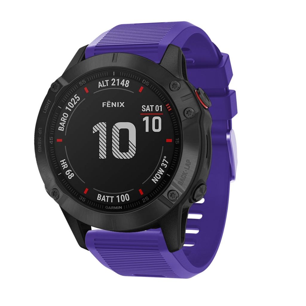 Garmin Fenix 7X/6X/5X etc. Urrem med Metalspænde - Lilla