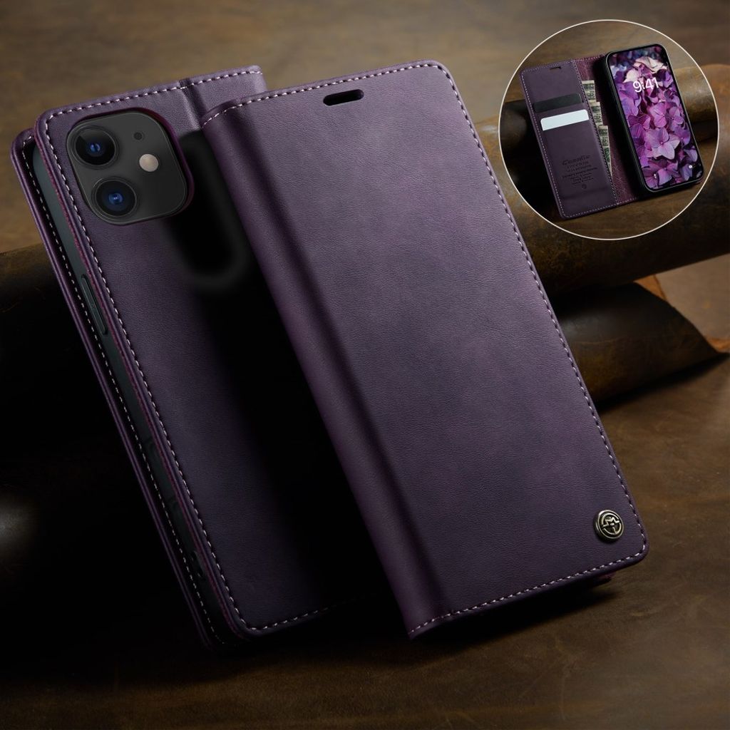 CASEME iPhone 12 Mini Cover with Card slots - Purple