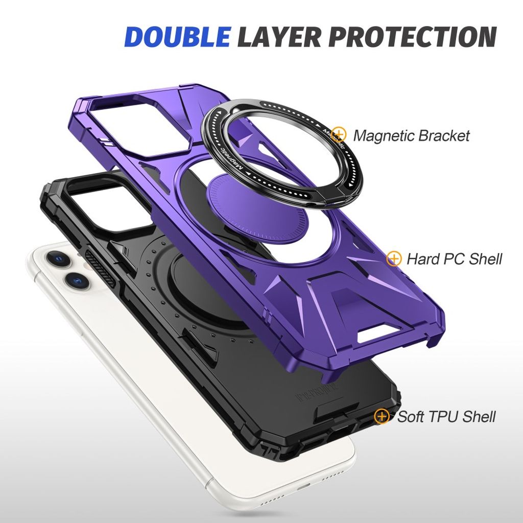 iPhone 11 Kuori Jalusta - Violetti