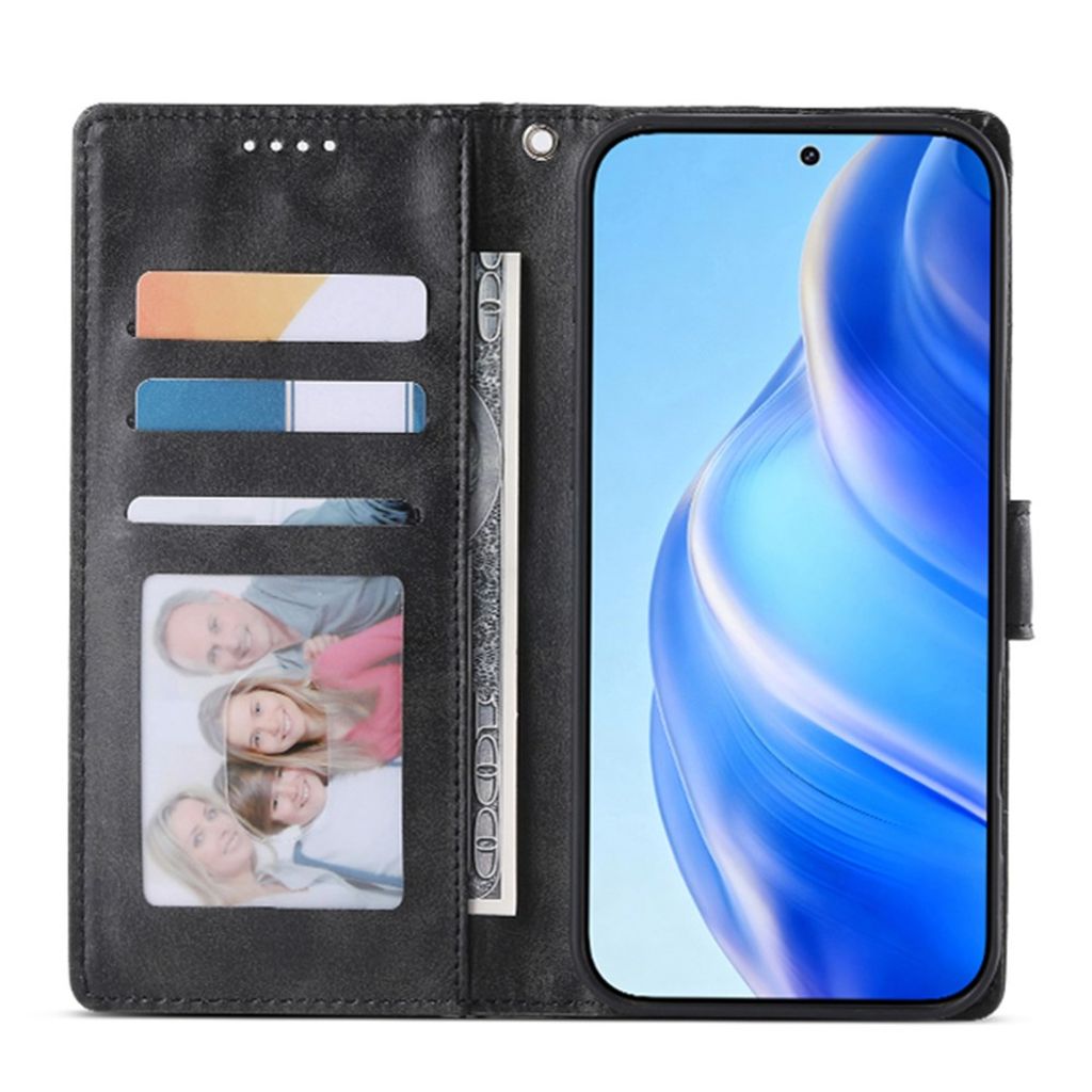 Samsung Galaxy A27 5G Lompakkokotelo Jalustalla PU-nahka - Musta