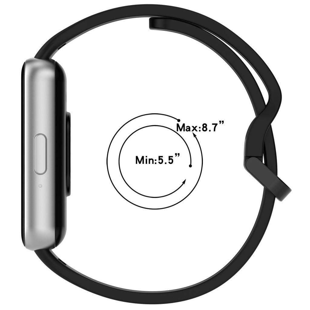 Samsung Galaxy Fit3 Klockarmband i Silikon – Svart