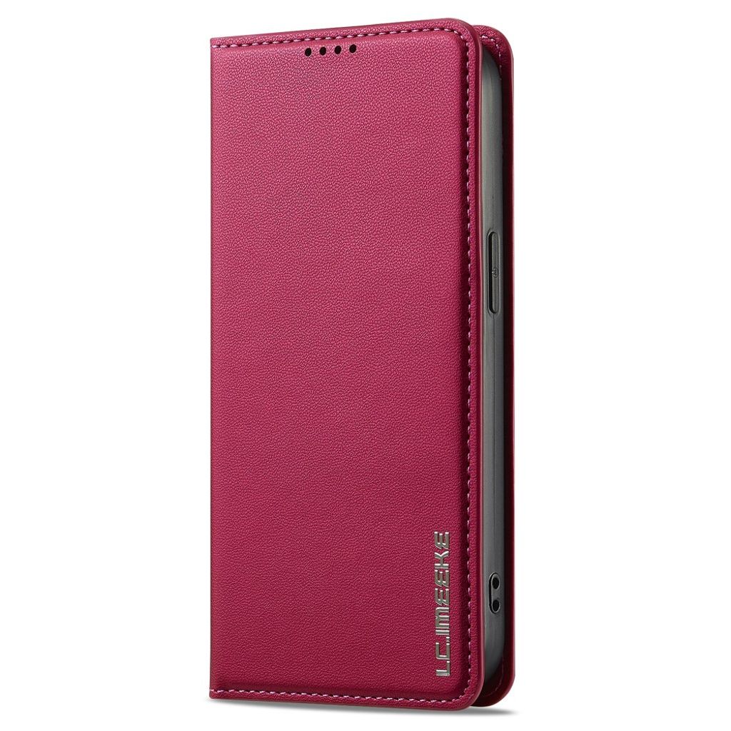 LC.IMEEKE iPhone 15 Plus Lompakkokotelo - Punainen