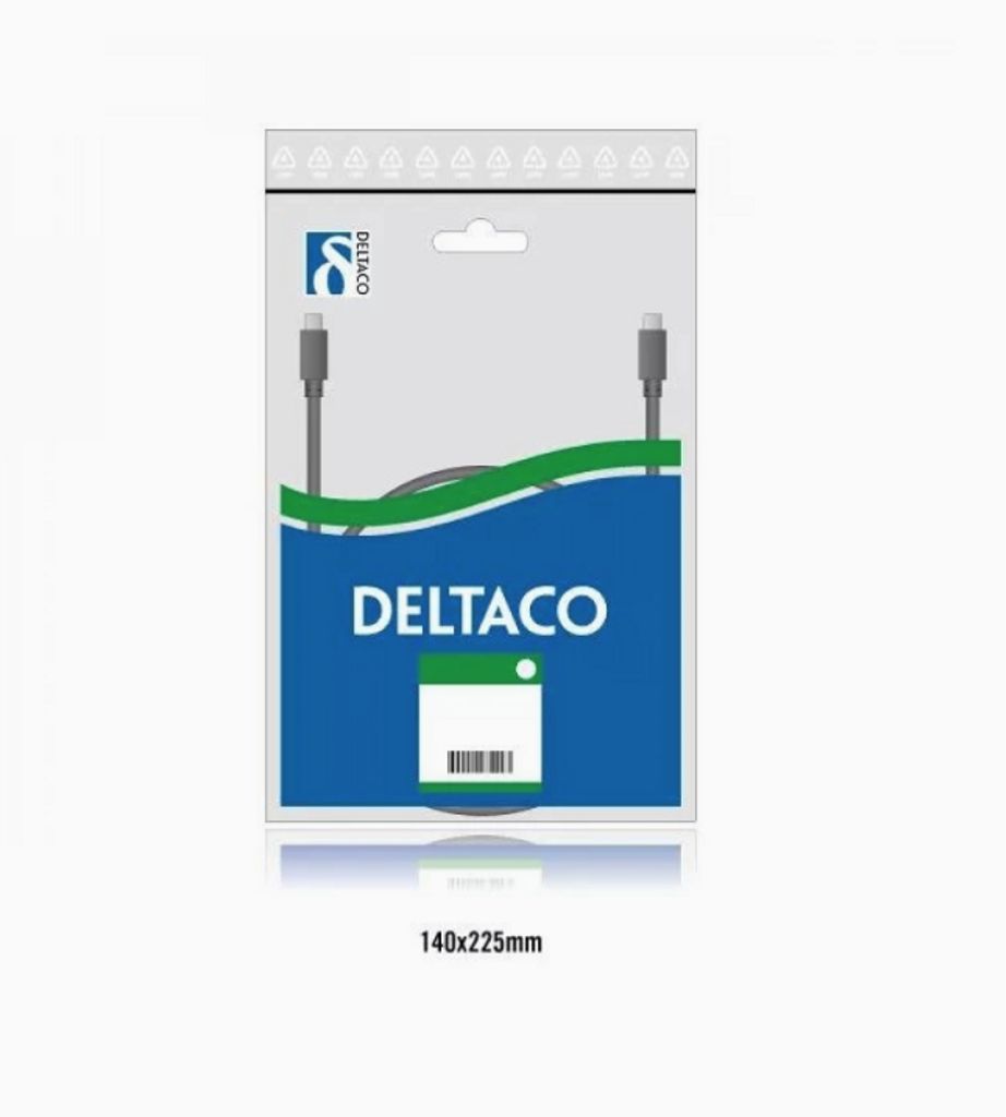 DELTACO U/UTP Cat5e Patchkabel 2m - Vit