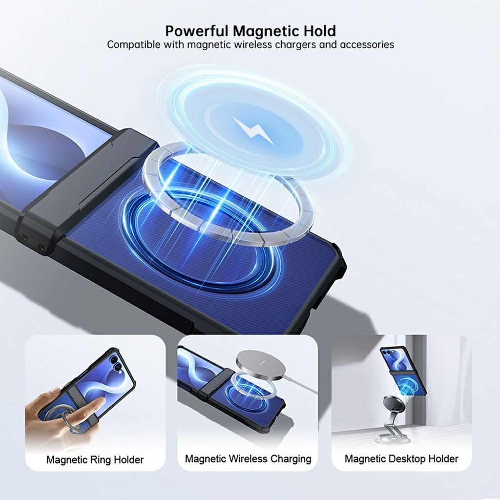 Samsung Galaxy Z Flip8 MagSafe Kuori - Musta