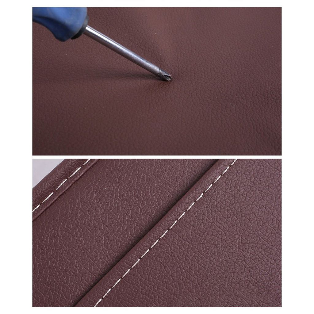 Bilorganisator i PU-skinn med hylle – svart