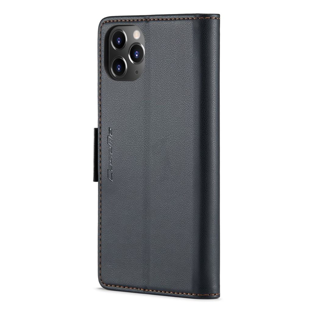 CASEME iPhone 11 Pro Max Lompakkokotelo RFID-esto 3 Korttipaikkaa – Musta