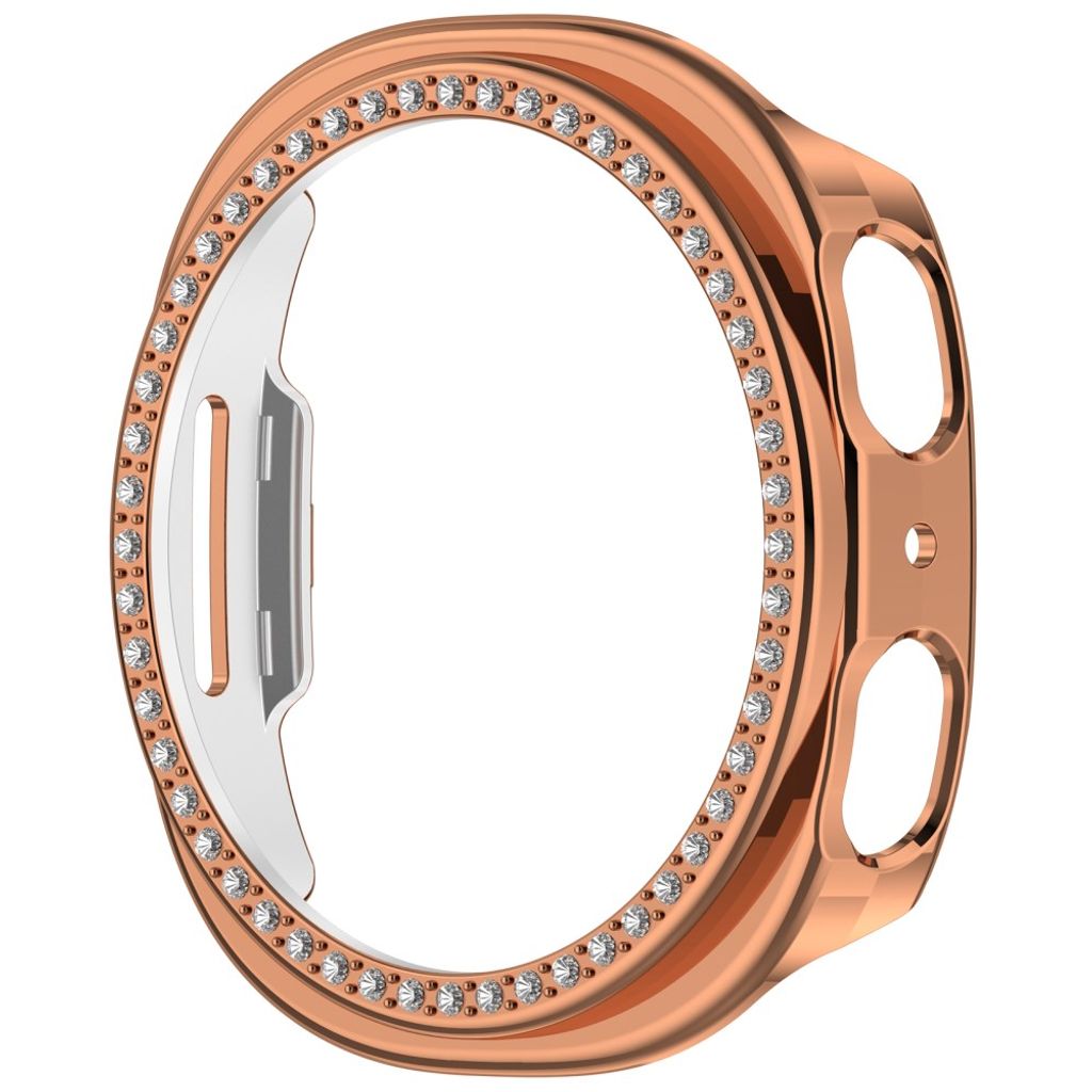 Samsung Galaxy Watch9 44mm Deksel med rhinsteiner - Rose gull