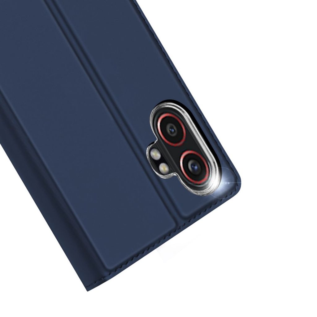 DUX DUCIS mobiletui med kortlomme for Samsung Galaxy XCover7 Pro – blå