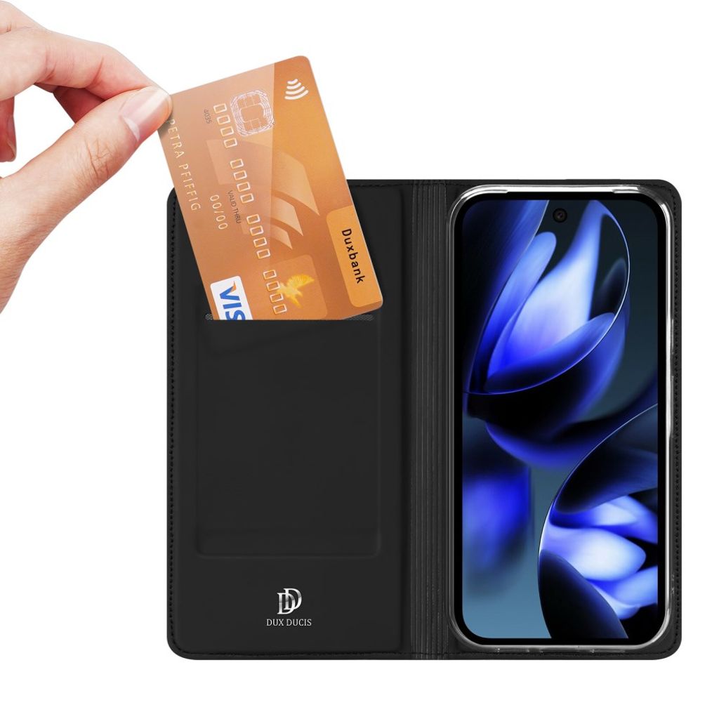 DUX DUCIS Google Pixel 10a Plånboksfodral Stativ Korthållare - Svart