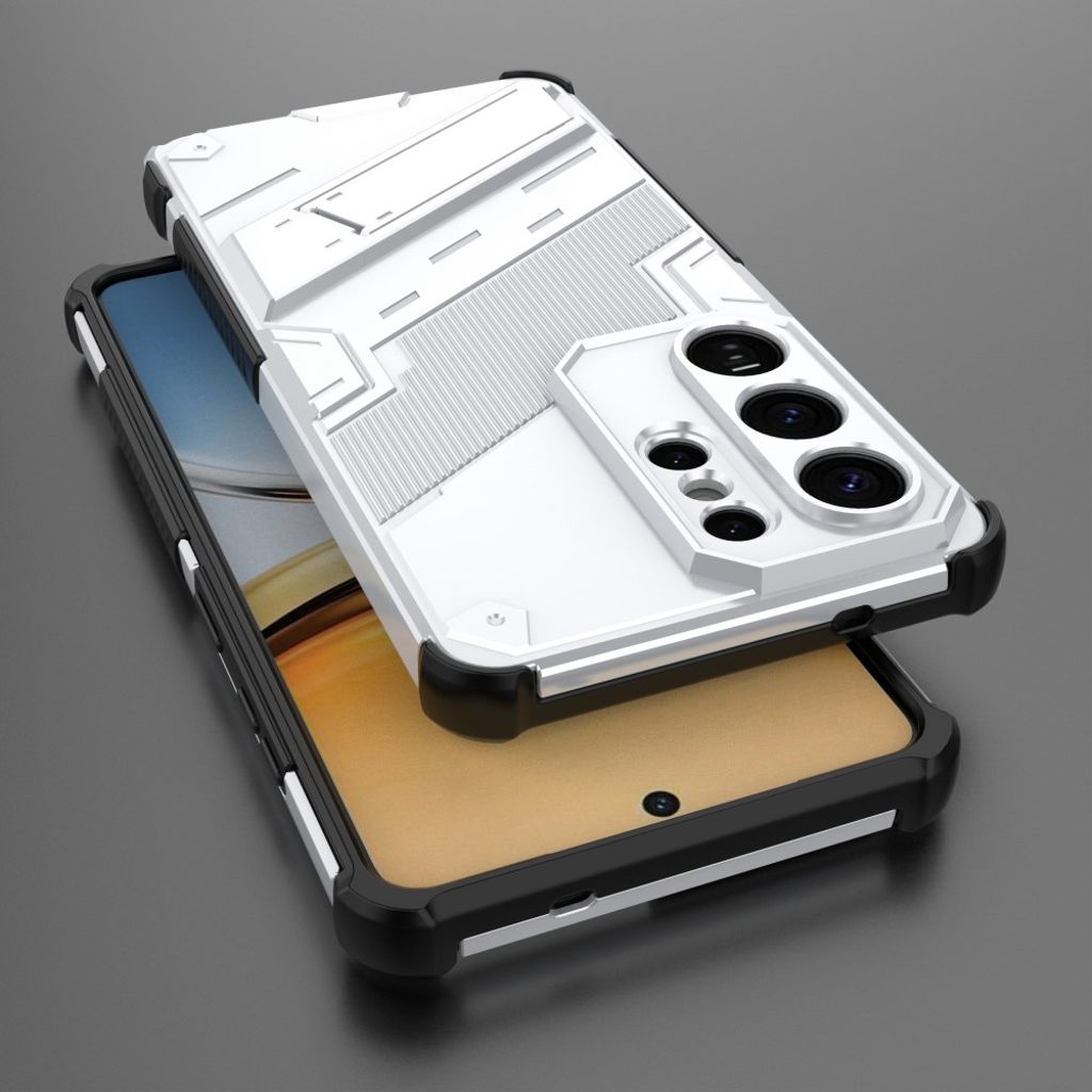 Samsung Galaxy S26 Ultra Telefonskal med Stativ - Vit