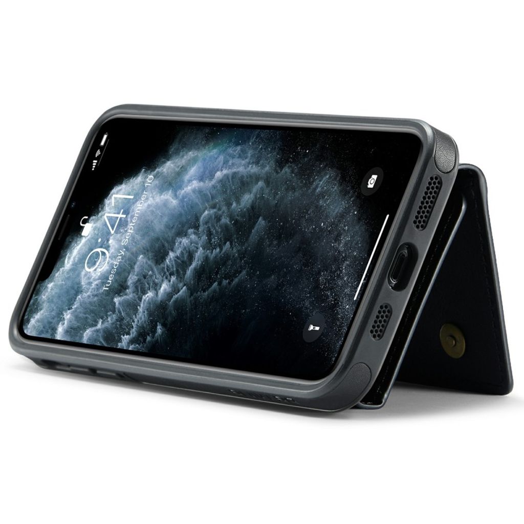 DG.MING iPhone 11 Pro Max Plånboksskal RFID-blockering – Svart