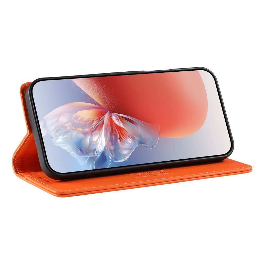 DIERFENG iPhone 18 Pro/17 Pro Lommeboketui RFID-blokkerende - Oransje