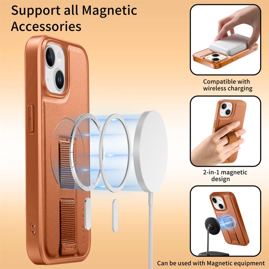 CASENO iPhone 15 MagSafe Case – Brown