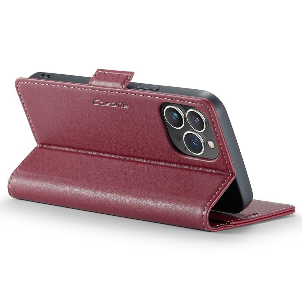 CASEME iPhone 15 Pro Max Kotelo Korttipaikka - Punainen