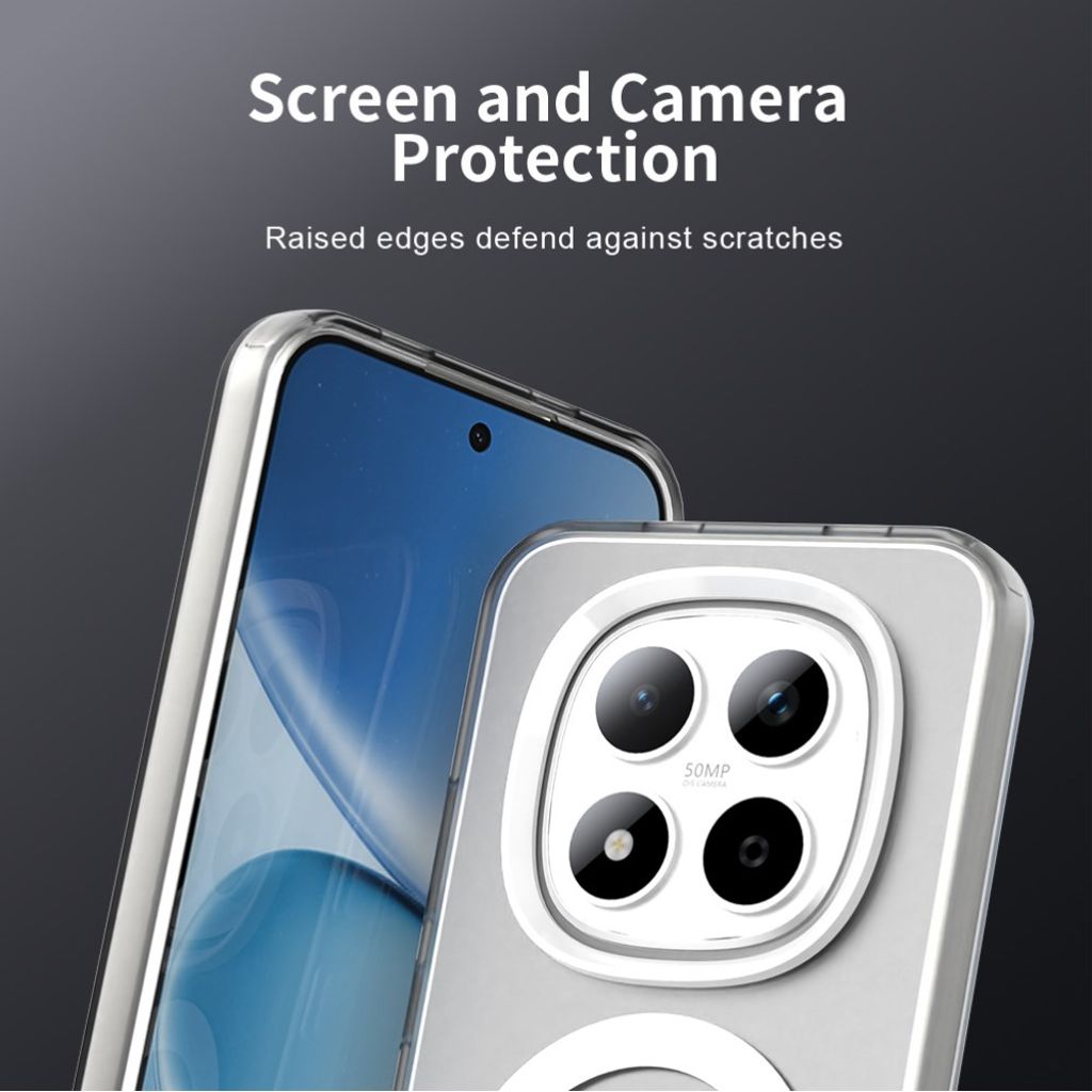 Xiaomi Redmi Note 15 Pro 5G Cover MagSafe kompatibel Hybrid - Hvid