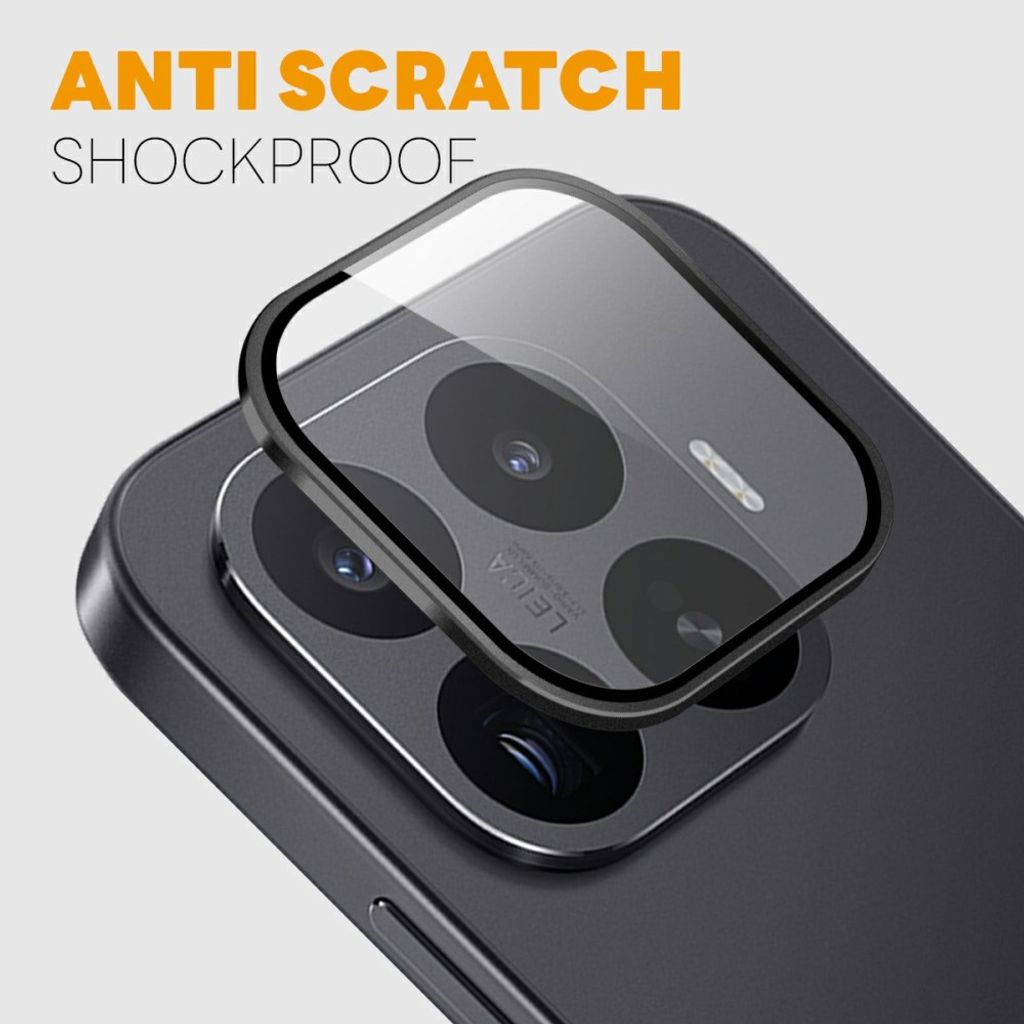 NORTHJO Xiaomi 17T/17T Pro Linsebeskytter Herdet Glass - Svart