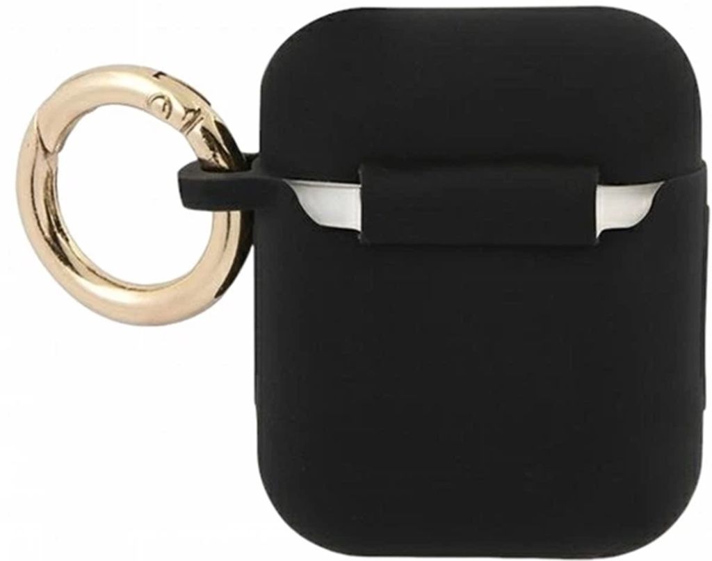 Guess Silicone Vintage Script Fodral till AirPods 1/2 - Svart