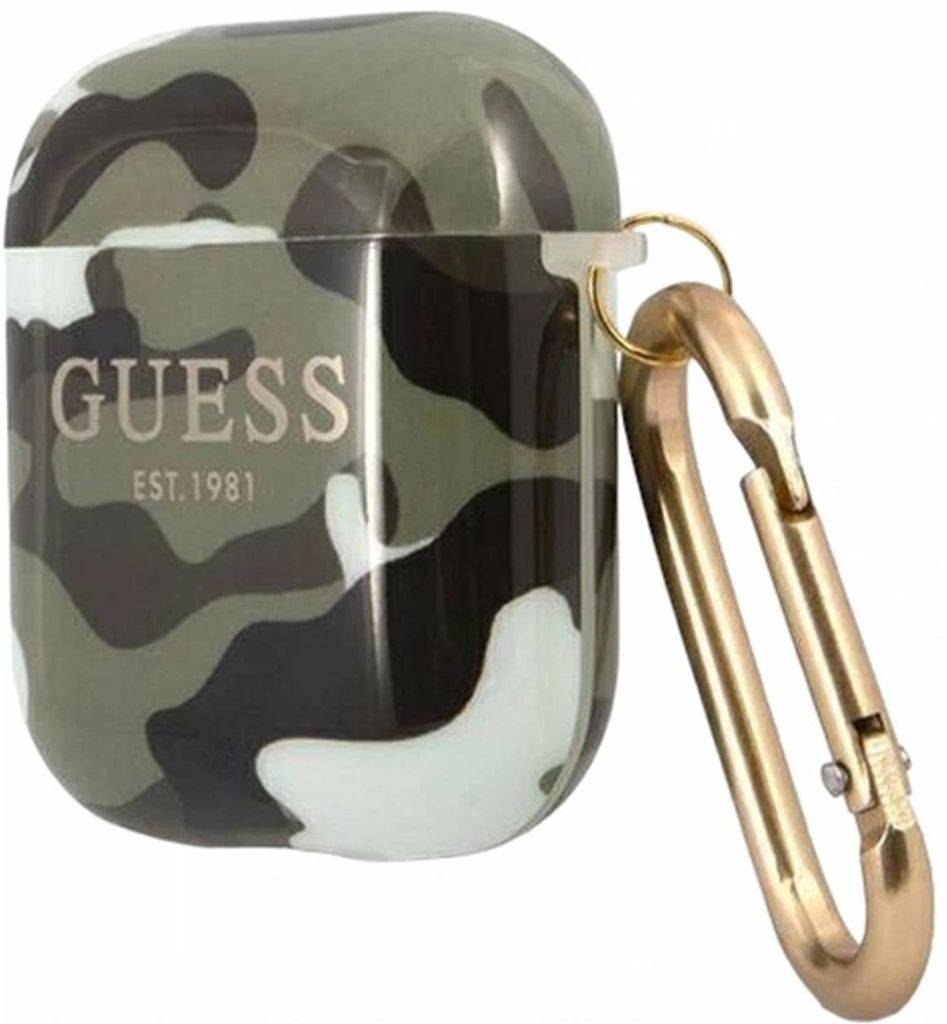 Guess Camo Fodral till AirPods 1/2 - Grön