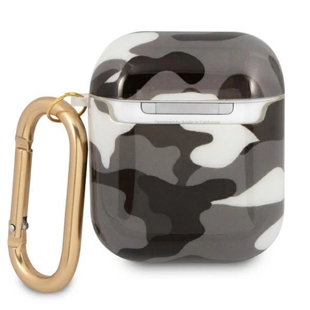 Guess Camo Fodral till AirPods 1/2 - Svart