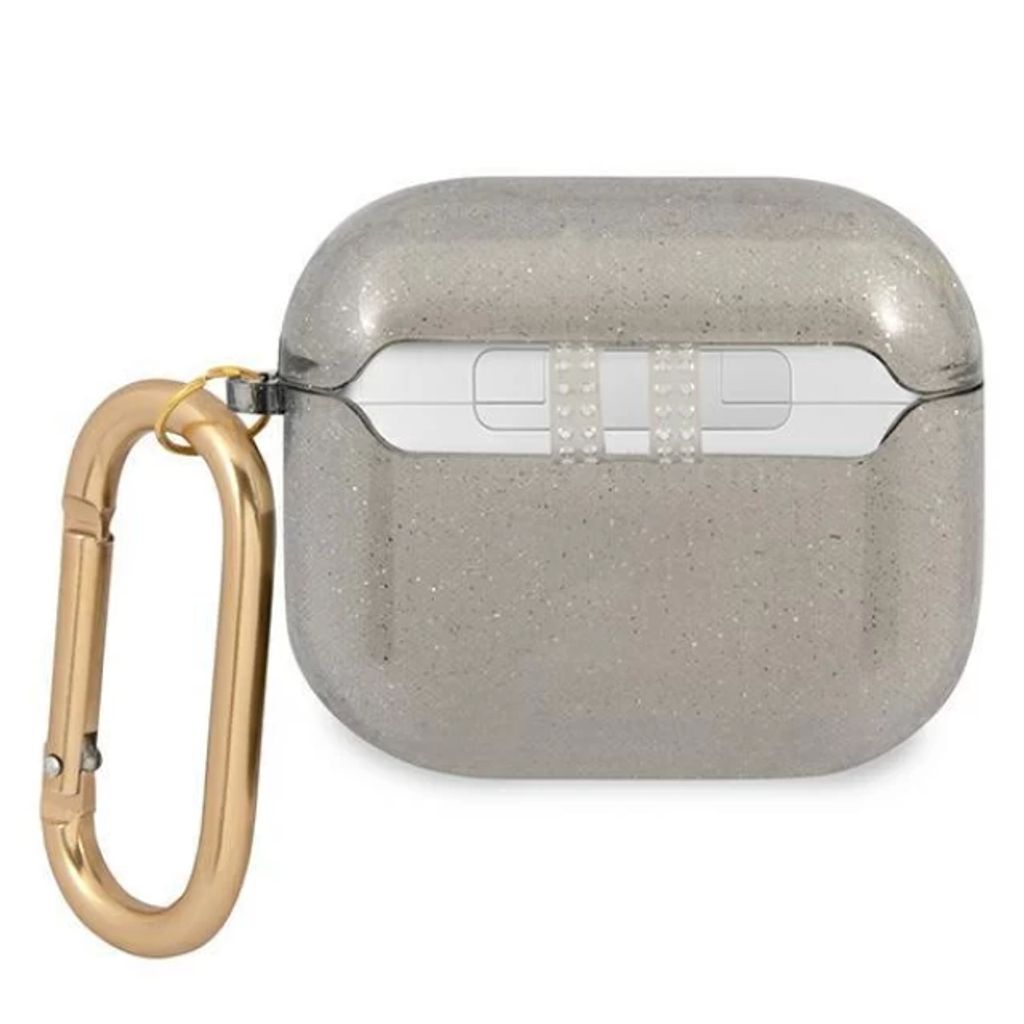 Guess Glitter Fodral till Airpods 3 - Svart