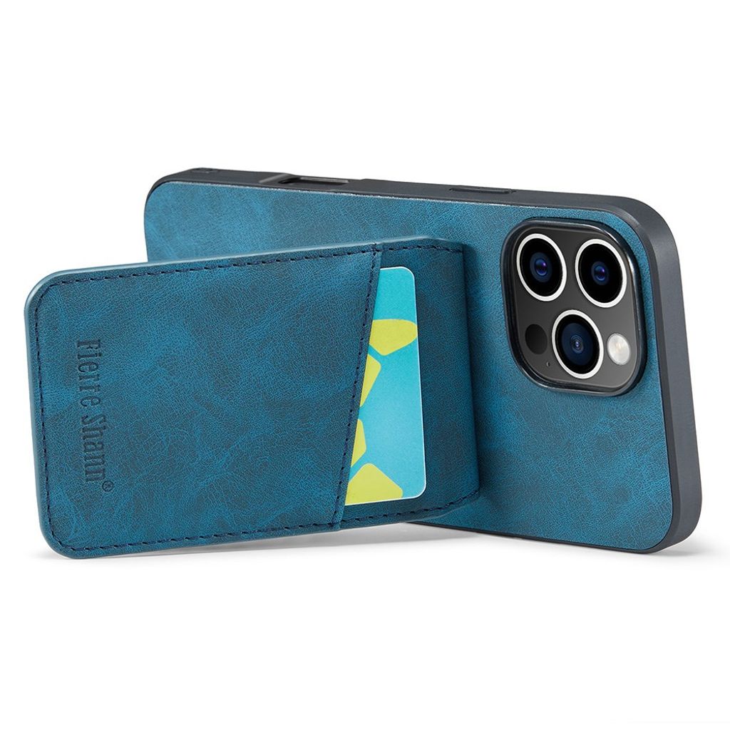 FIERRE SHANN iPhone 16 Pro Deksel med Kortspor - Blå