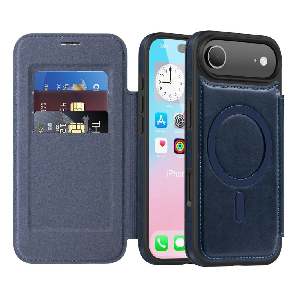 iPhone 17 Air MagSafe Cover with Card Slots - Blue