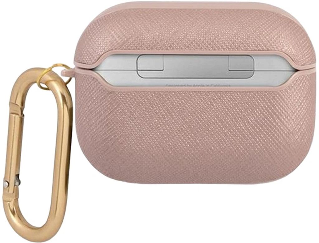 Guess Saffiano Script Fodral till AirPods Pro - Rosa