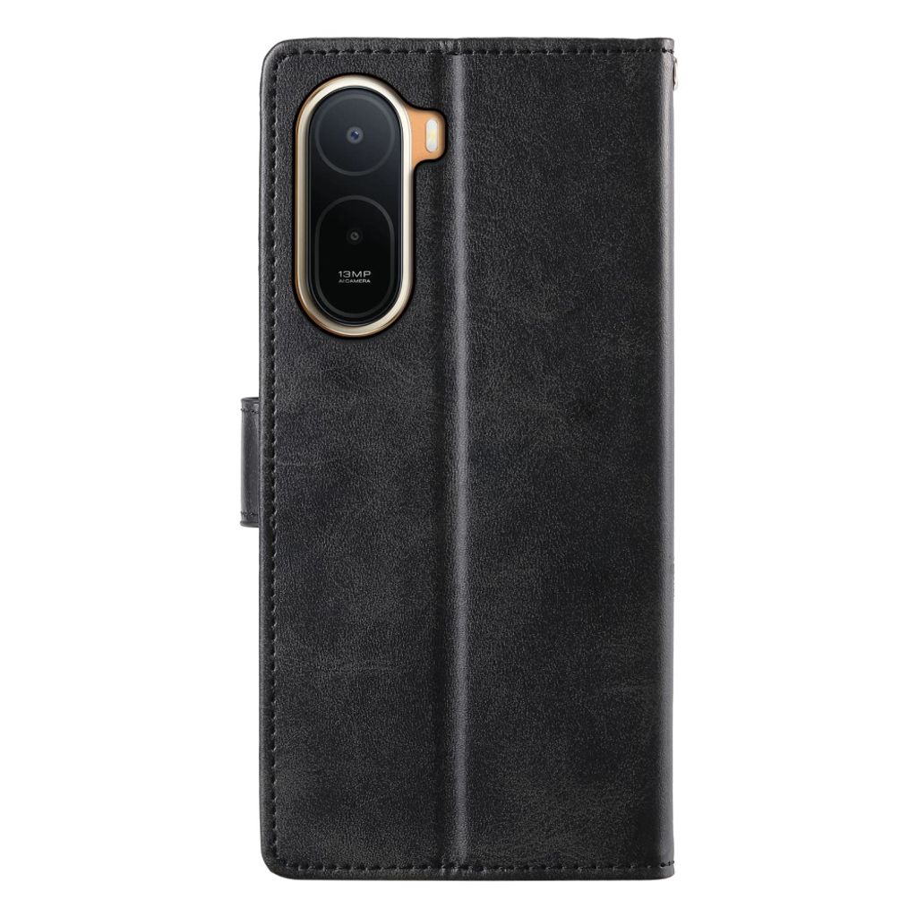 Xiaomi Poco C85x 5G/Redmi A7 Pro Plånboksfodral PU-läder - Svart