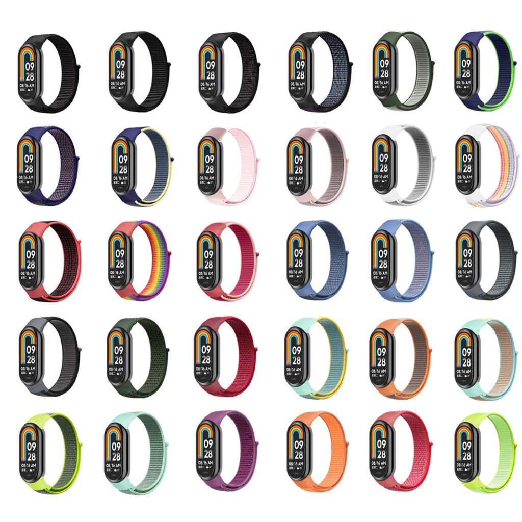 Xiaomi Smart Band 9 NFC/9/8 NFC/8 Urrem Nylon – Sort