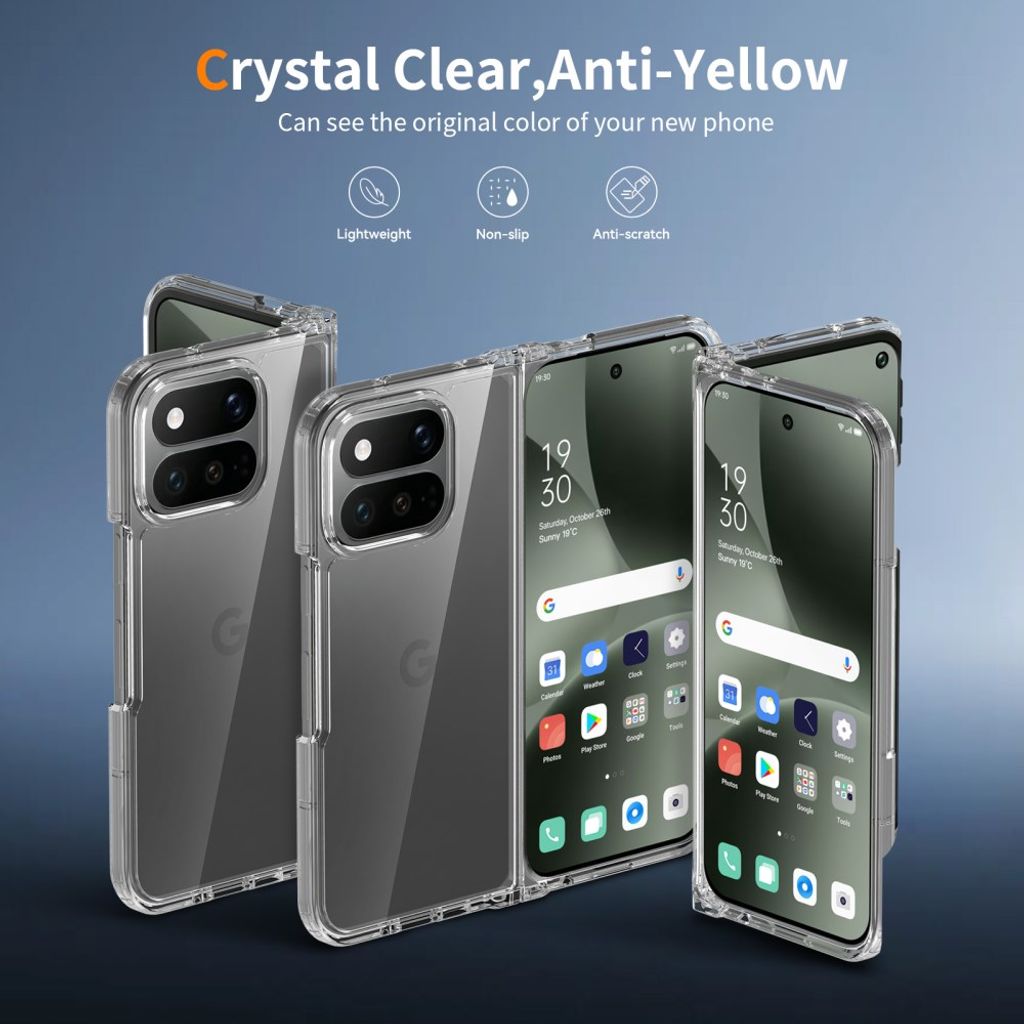 Google Pixel 11 Pro Fold Skal med akrylbaksida - Transparent