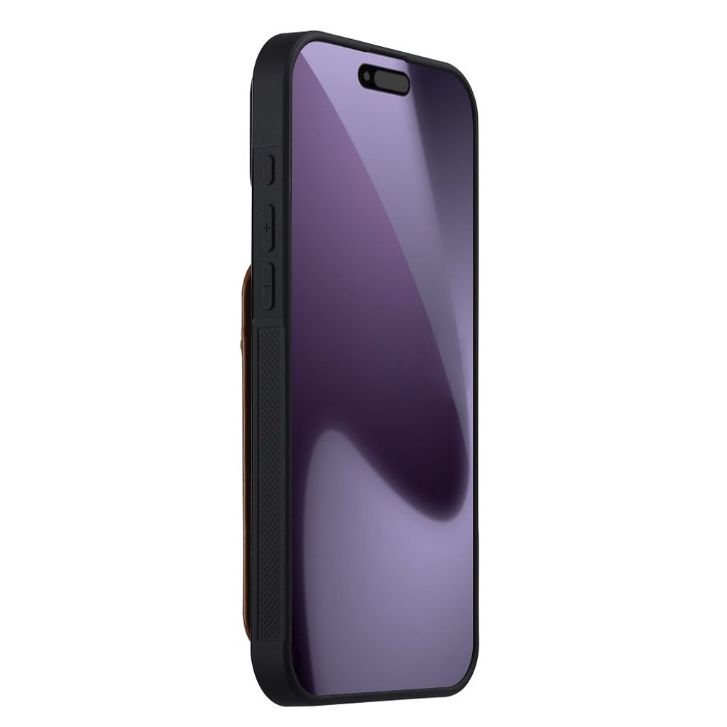 iPhone 18 Pro/17 Pro MagSafe Kuori irrotettavalla Kortin haltija - Ruskea