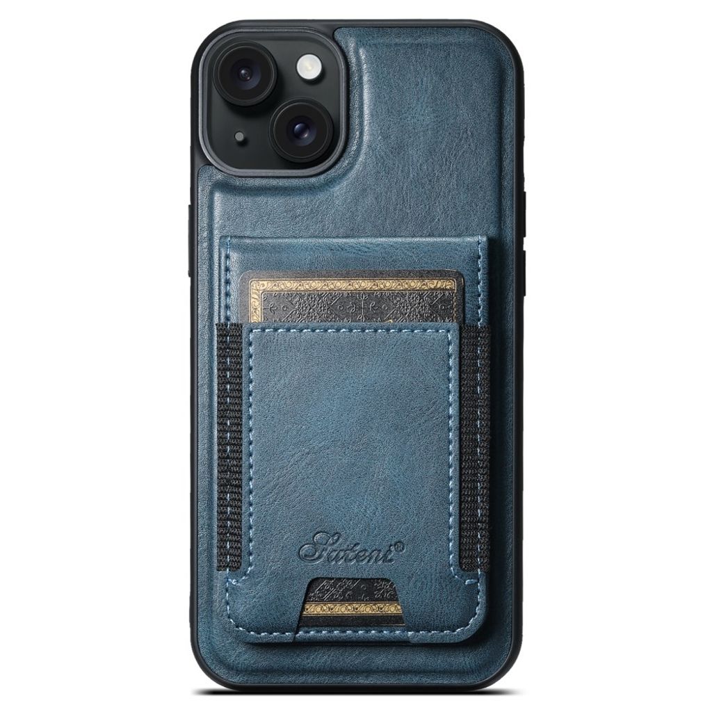 SUTENI iPhone 13 MagSafe Wallet Case Card Holder Kickstand - Blue