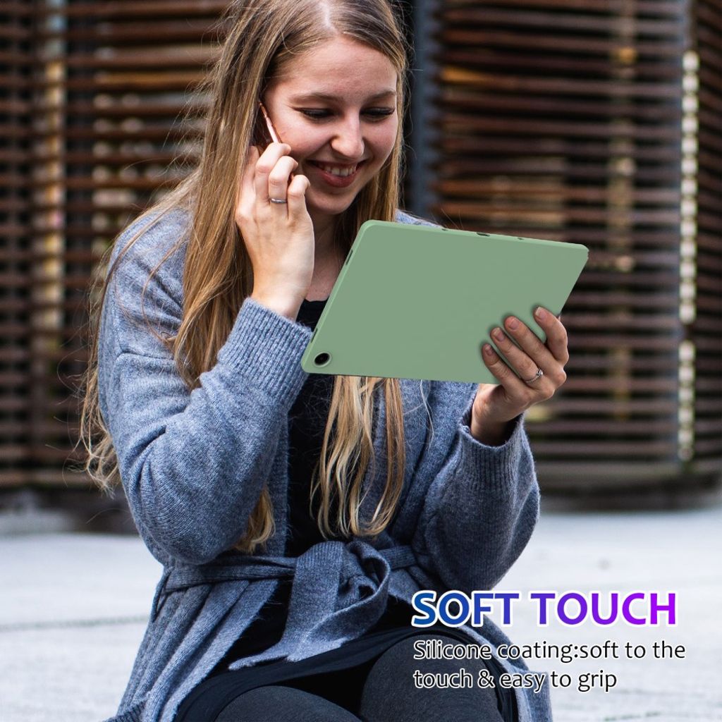 Samsung Galaxy Tab A11 Plus / A9 Plus Skal i silikon - Grön