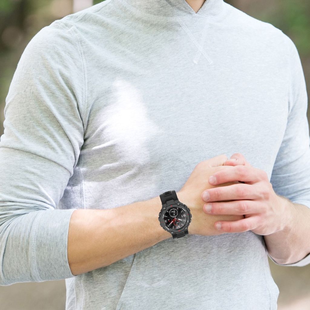 Huami Amazfit T-Rex/T-Rex Pro Klockarmband i Silikon - Svart