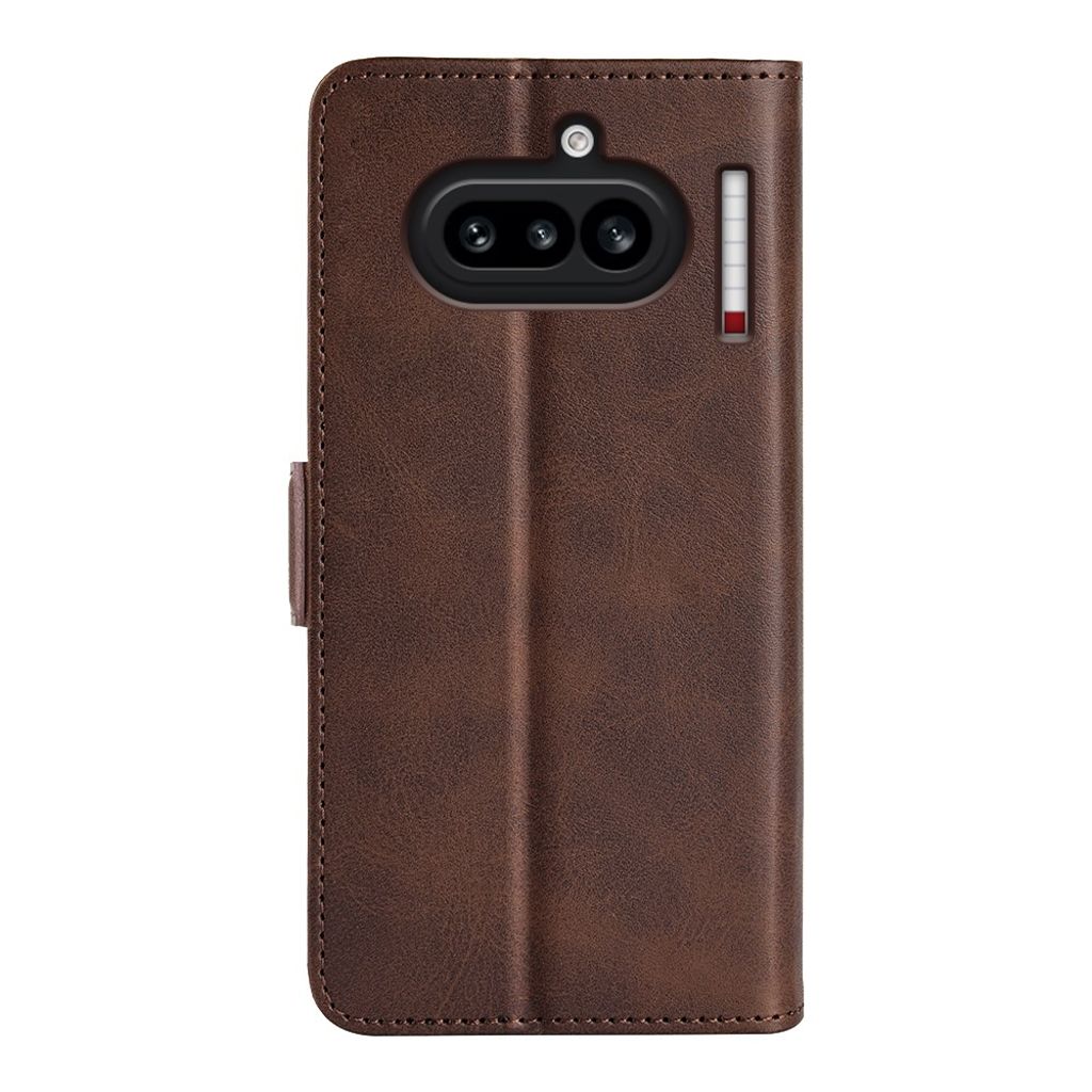 Nothing Phone (4a) Lommeboketui PU-lær - Brun