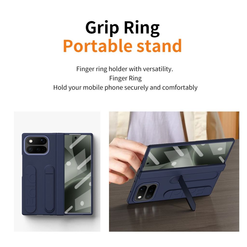 Google Pixel 11 Pro Fold Deksel med skjermbeskytter i herdet glass - Blå