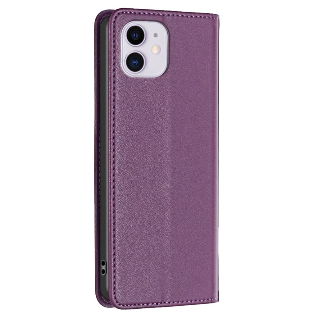 BINFEN COLOR iPhone 11 Kotelo Jalusta - Tummanvioletti