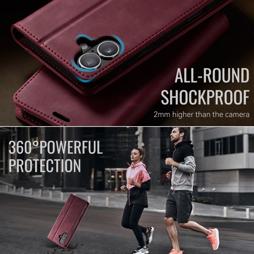 CASEME iPhone 16 Plus Cover with Stand - Red