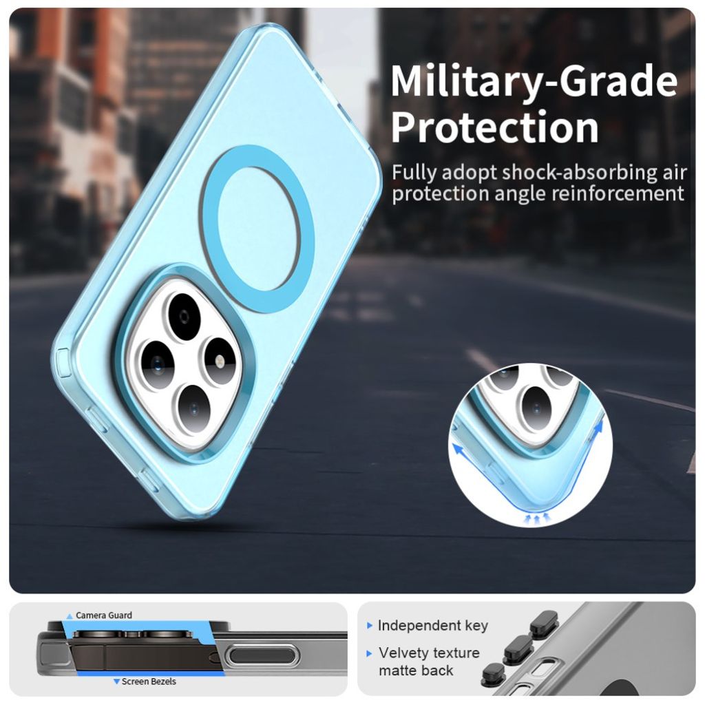 Xiaomi Redmi Note 15 Pro 5G MagSafe Kompatibelt Hybridcover - Blå