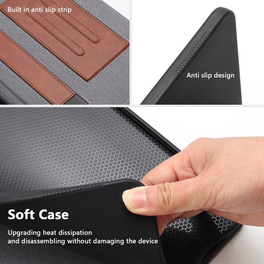 Samsung Galaxy Tab S10 FE Plus Cover with Wallet - Brown