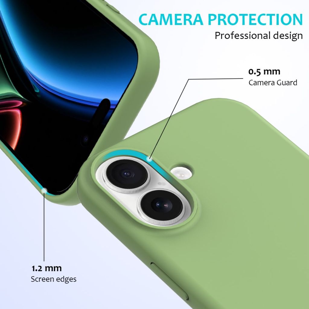 iPhone 17 silicone phone case - green