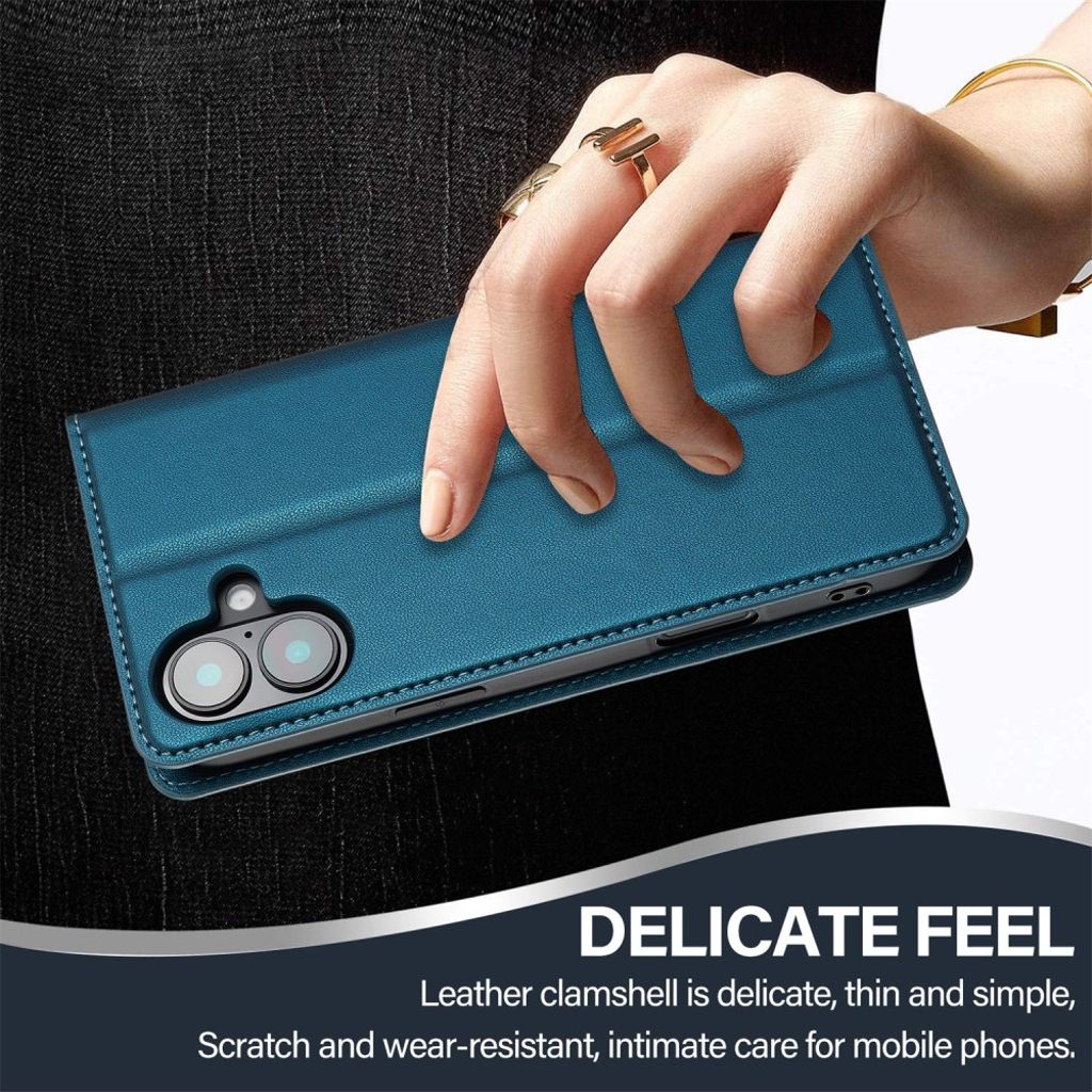 LC.IMEEKE iPhone 17 Wallet Cover - Blue