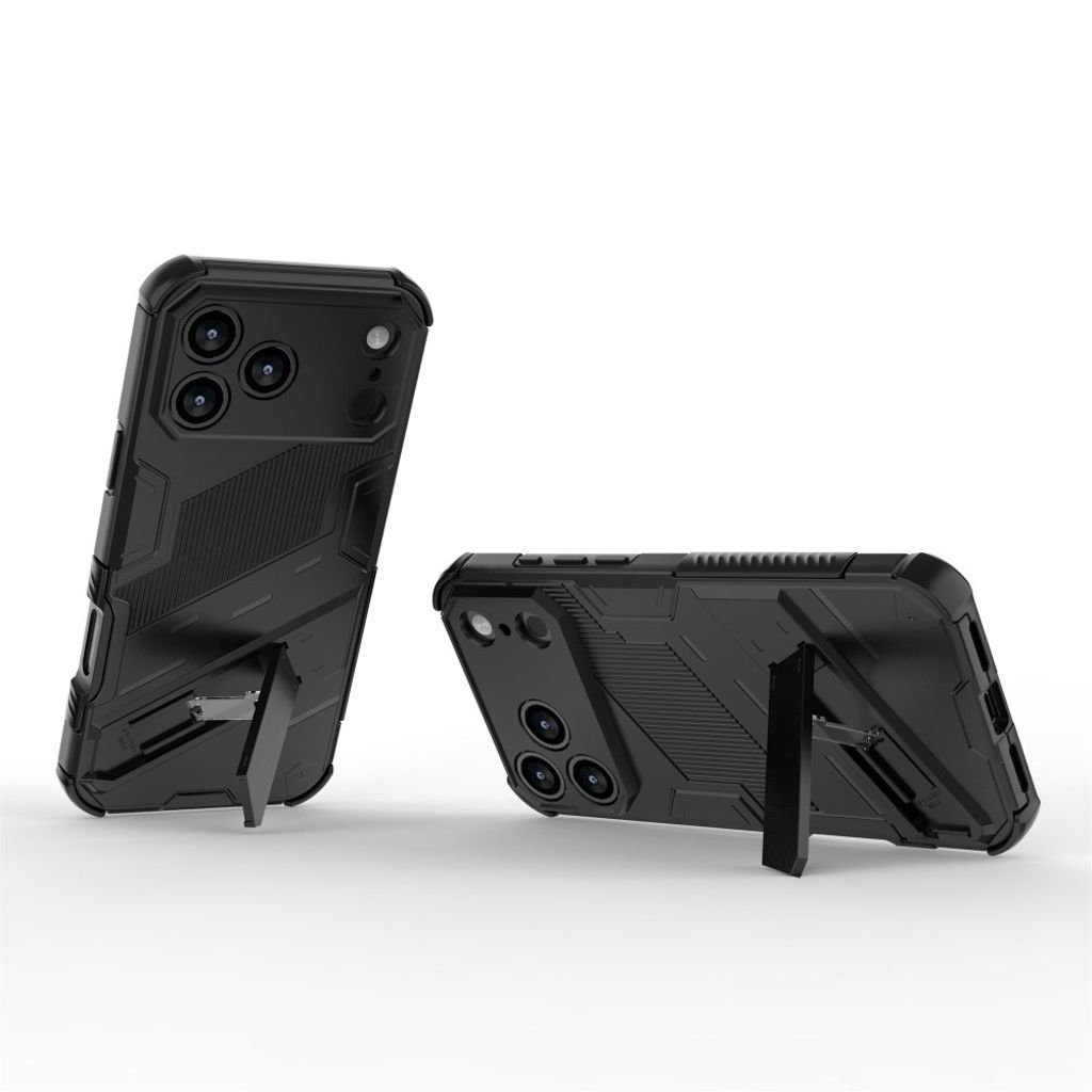 iPhone 17 Pro Skal med Stativ - Svart