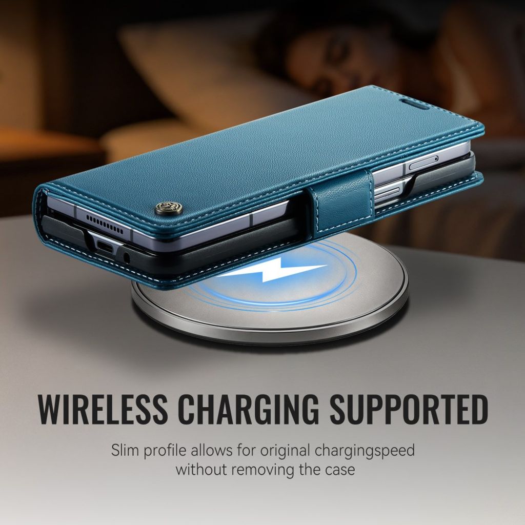 CASEME Samsung Galaxy Z Fold8 Ultra Flip Cover med RFID blokering - Blå