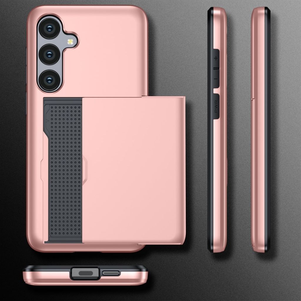 Samsung Galaxy S25 FE Deksel med Kortspor - Rose gull