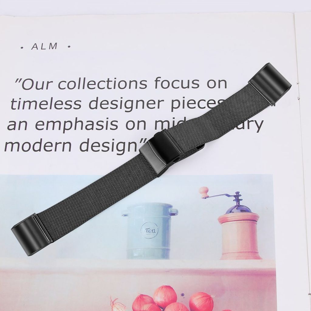 Fitbit Charge 2 Milanese Klokkereim – Svart